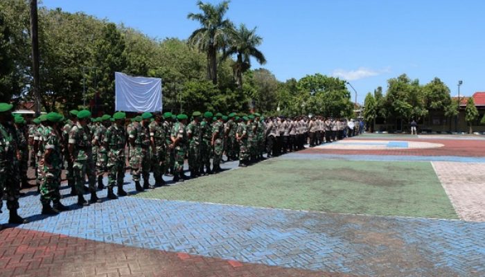 Pengamanan Unras di Depan Kantor DPRD, Polres Sumenep Terjunkan 475 Personil