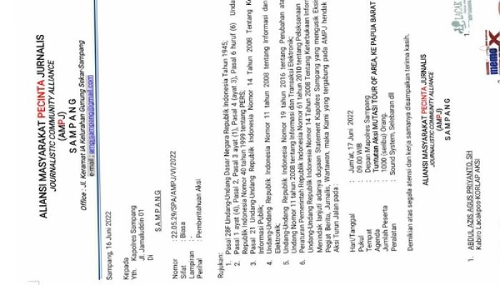 Buntut Statement Kontroversial Sang Kapolres, Ribuan Massa AMPJ Akan Kepung Mapolres Sampang