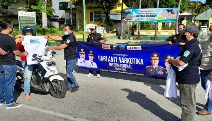 Peringati HANI 2022, Satresnarkoba Polres Sumenep Turun ke Jalan