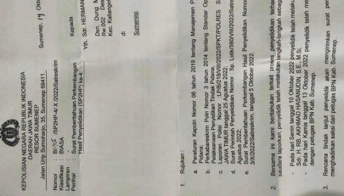 Sempat Mangkir, Ketua PWPS Sumenep Akhirnya Penuhi Panggilan Polisi