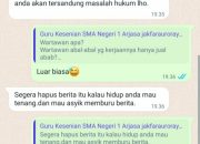 Tak Terima Kepala Lembaganya Diberitakan Miring, Oknum Guru di SMA Negeri 1 Arjasa Ancam Wartawan?