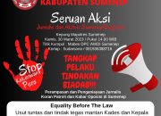 Jurnalis Melawan, Polres Sumenep Akan Dikepung Ratusan Wartawan dan Aktivis