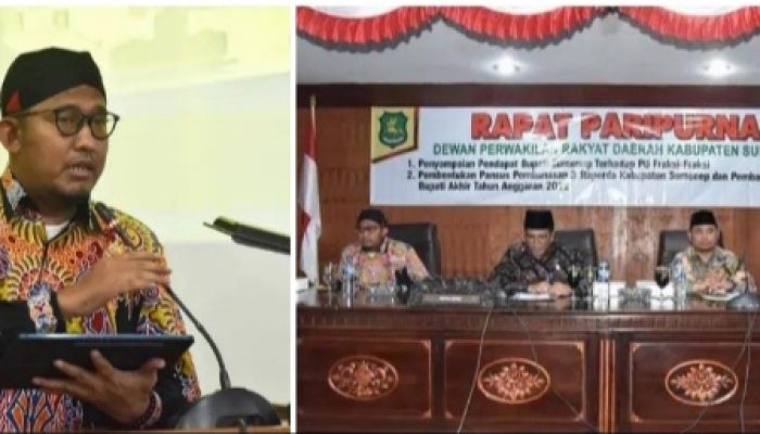 Tanggapi Langsung Atas PU Fraksi-Fraksi DPRD Sumenep, Begini Jawaban Bupati Fauzi Soal 3 Rancangan Raperda