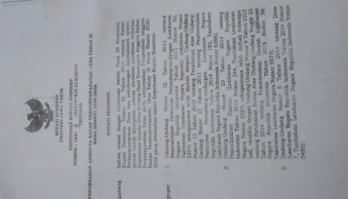 Hasanullah Warga Desa Jukong-Jukong Pulau Kangean Terancam Pidana Dugaan Pemalsuan Dokumen dan Penyebaran Berita Bohong