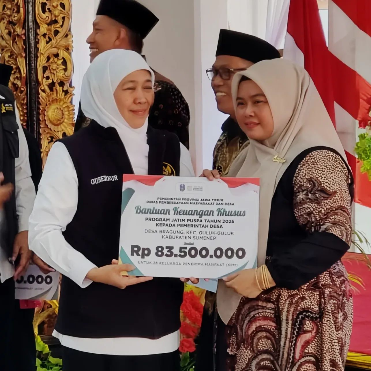 28 Keluarga di Bragung Terima Bantuan Jatim Puspa, Kades Puji Kepedulian Pemprov Jatim